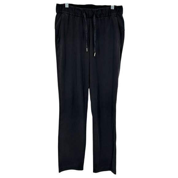 Women's Black Lululemon On the Fly Pant Full Length Sweatpants Sz 6 LW5BT8S - Picture 1 of 8